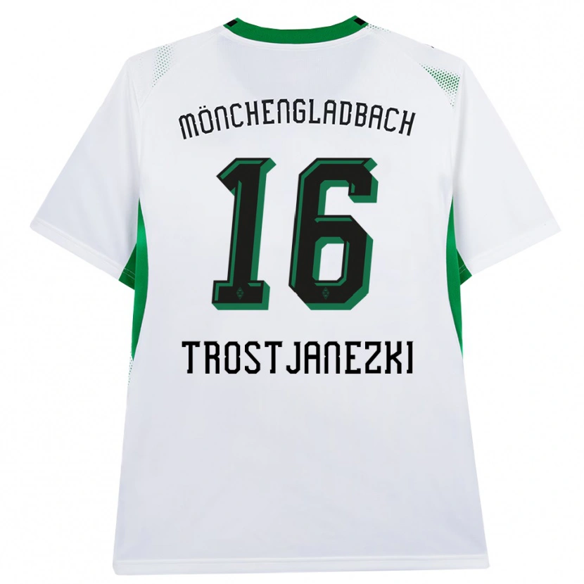 Danxen Kvinder Noel Trostjanezki #16 Hvid Sort Grøn Hjemmebane Spillertrøjer 2026/27 Trøje T-Shirt