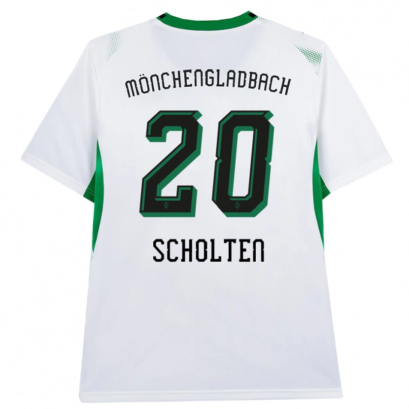 Danxen Kvinder Kiki Scholten #20 Hvid Sort Grøn Hjemmebane Spillertrøjer 2026/27 Trøje T-Shirt