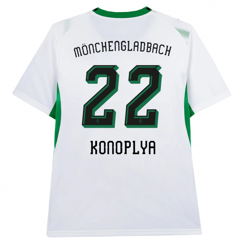 Danxen Kvinder Yukhym Konoplya #22 Hvid Sort Grøn Hjemmebane Spillertrøjer 2026/27 Trøje T-Shirt
