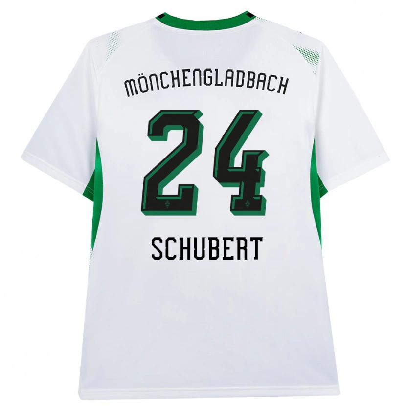 Danxen Kvinder Philipp Schubert #24 Hvid Sort Grøn Hjemmebane Spillertrøjer 2026/27 Trøje T-Shirt