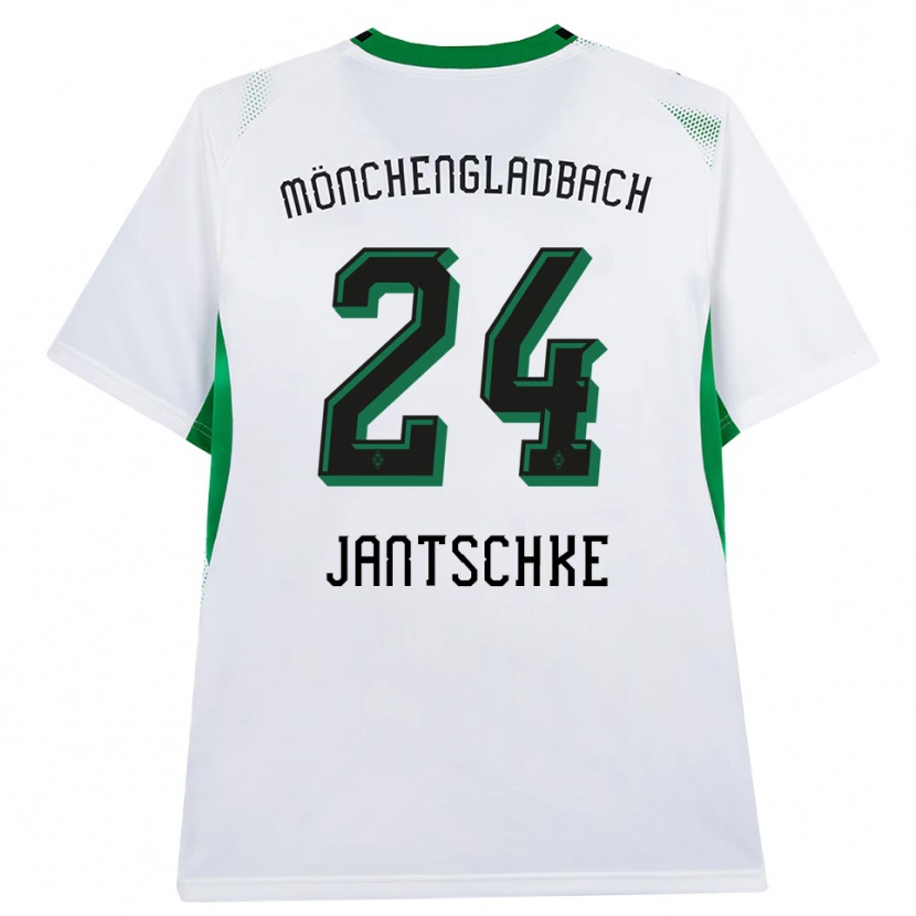 Danxen Kvinder Tony Jantschke #24 Hvid Sort Grøn Hjemmebane Spillertrøjer 2026/27 Trøje T-Shirt