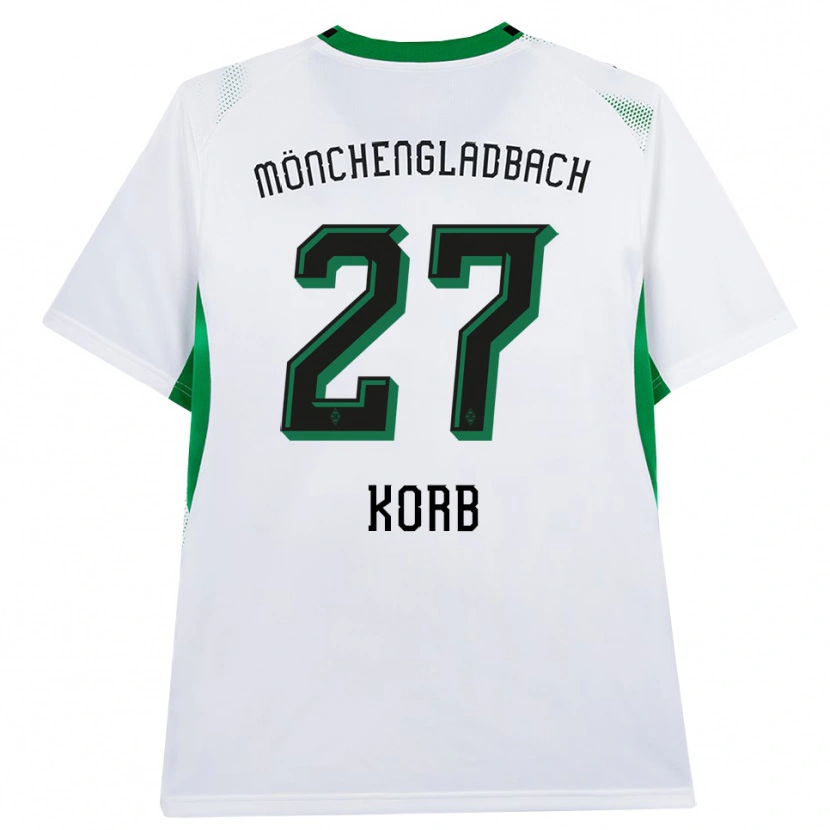 Danxen Kvinder Julian Korb #27 Hvid Sort Grøn Hjemmebane Spillertrøjer 2026/27 Trøje T-Shirt
