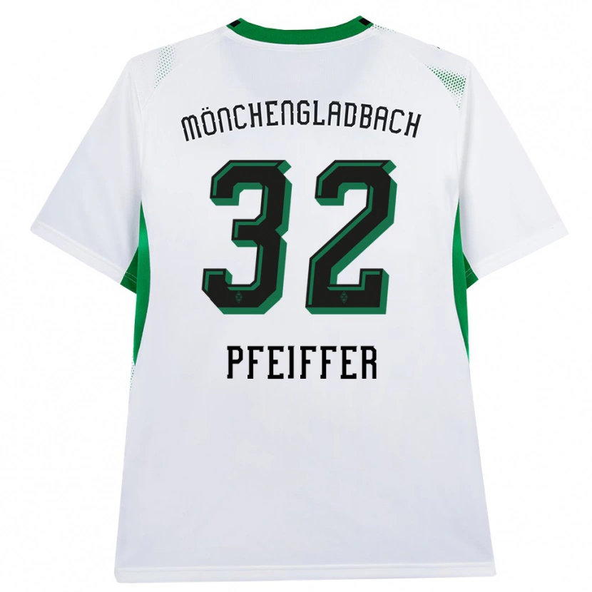 Danxen Kvinder Tim Pfeiffer #32 Hvid Sort Grøn Hjemmebane Spillertrøjer 2026/27 Trøje T-Shirt