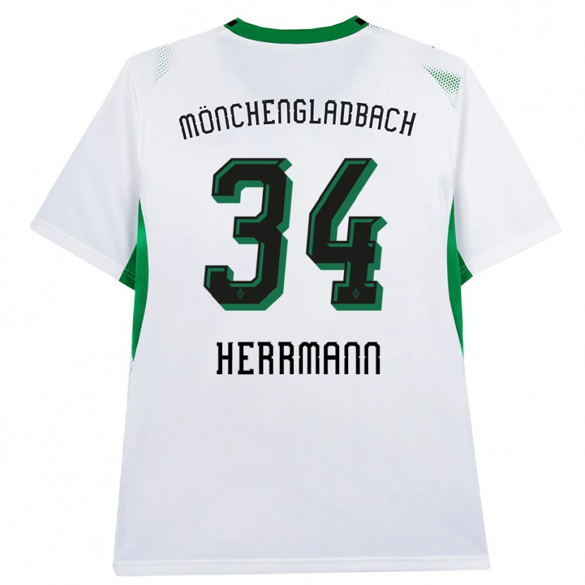 Danxen Kvinder Charles Herrmann #34 Hvid Sort Grøn Hjemmebane Spillertrøjer 2026/27 Trøje T-Shirt
