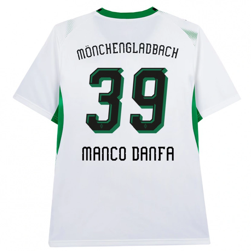 Danxen Kvinder Iaia Manco Danfa #39 Hvid Sort Grøn Hjemmebane Spillertrøjer 2026/27 Trøje T-Shirt