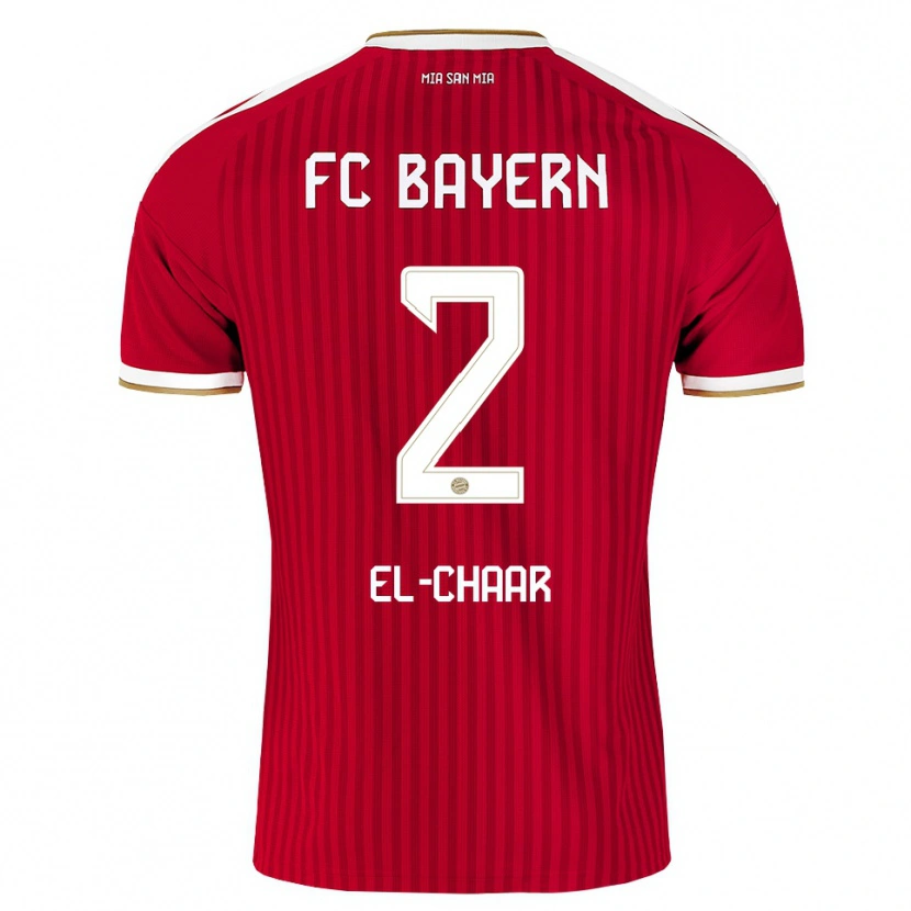 Danxen Kvinder Adam El-Chaar #2 Rød Hvid Blå Hjemmebane Spillertrøjer 2026/27 Trøje T-Shirt
