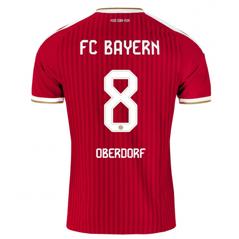 Danxen Kvinder Lena Oberdorf #8 Rød Hvid Blå Hjemmebane Spillertrøjer 2026/27 Trøje T-Shirt