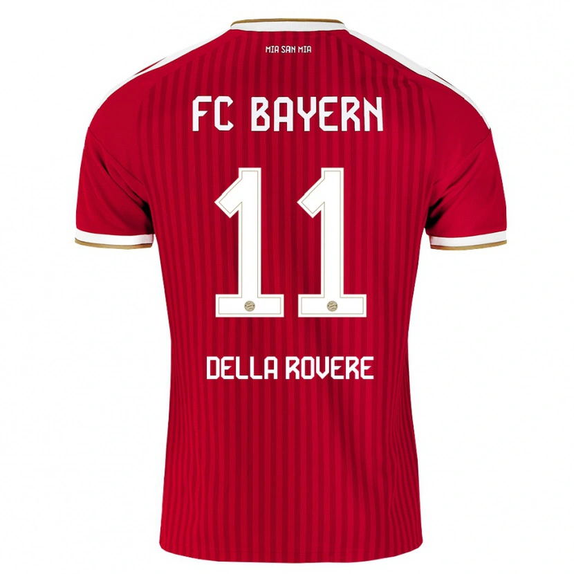 Danxen Kvinder Guido Della Rovere #11 Rød Hvid Blå Hjemmebane Spillertrøjer 2026/27 Trøje T-Shirt