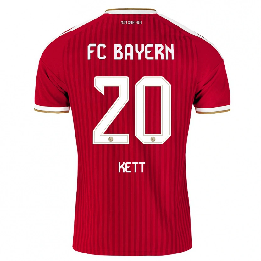 Danxen Kvinder Franziska Kett #20 Rød Hvid Blå Hjemmebane Spillertrøjer 2026/27 Trøje T-Shirt