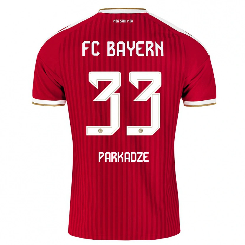 Danxen Kvinder Luka Parkadze #33 Rød Hvid Blå Hjemmebane Spillertrøjer 2026/27 Trøje T-Shirt