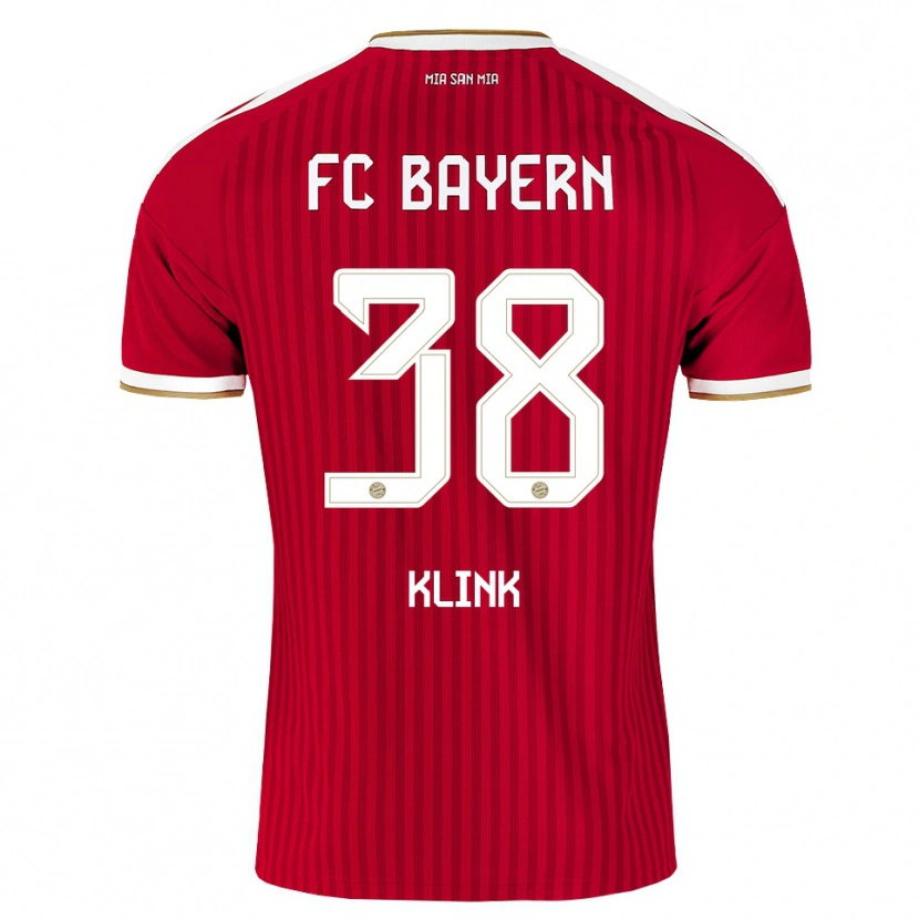 Danxen Kvinder Anna Klink #38 Rød Hvid Blå Hjemmebane Spillertrøjer 2026/27 Trøje T-Shirt