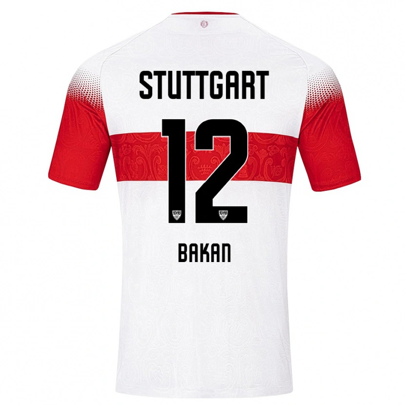 Danxen Kvinder Eren Bakan #12 Hvid Rød Gul Hjemmebane Spillertrøjer 2026/27 Trøje T-Shirt