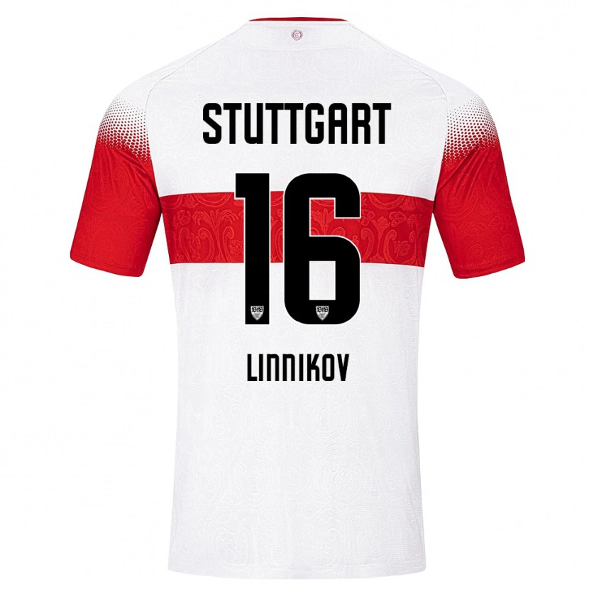 Danxen Kvinder Vsevolod Linnikov #16 Hvid Rød Gul Hjemmebane Spillertrøjer 2026/27 Trøje T-Shirt