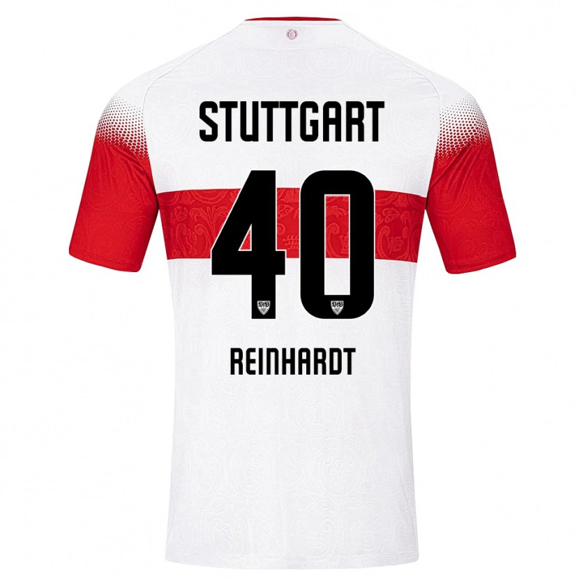 Danxen Kvinder Peter Reinhardt #40 Hvid Rød Gul Hjemmebane Spillertrøjer 2026/27 Trøje T-Shirt
