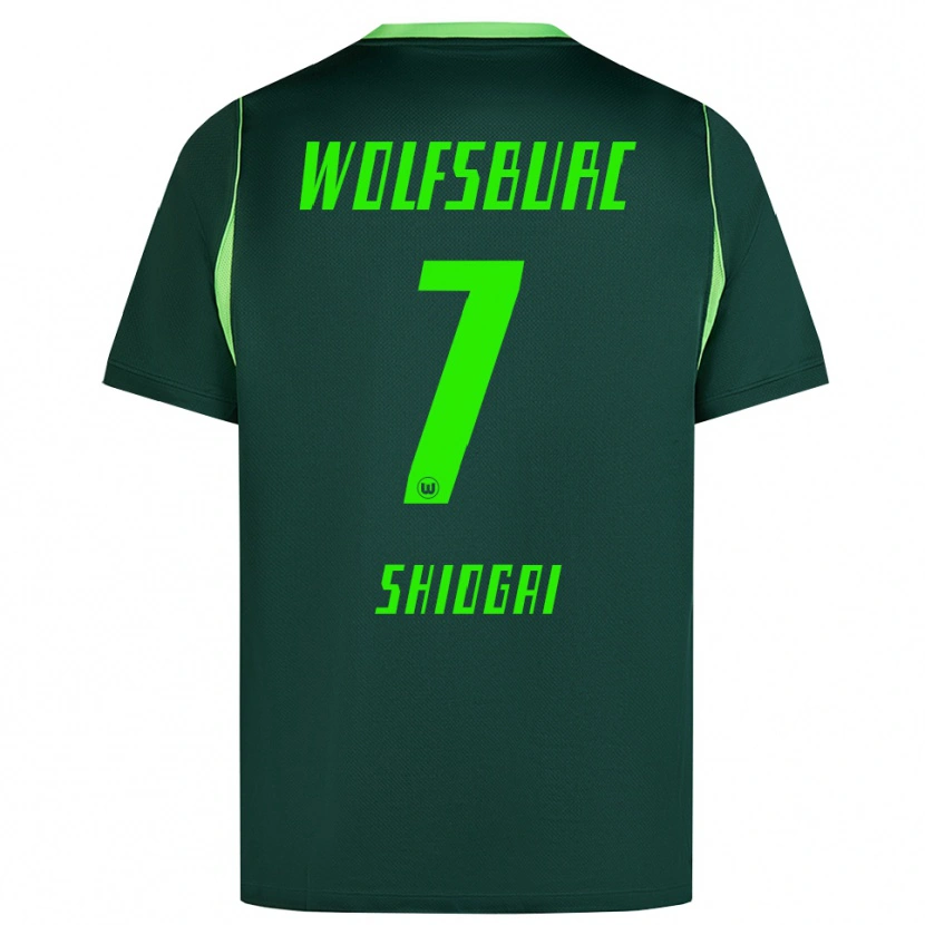 Danxen Kvinder Kento Shiogai #7 Mørkegrøn Hvid Hjemmebane Spillertrøjer 2026/27 Trøje T-Shirt