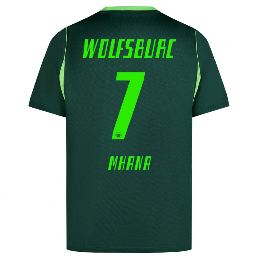 Danxen Kvinder Younes Mhana #7 Mørkegrøn Hvid Hjemmebane Spillertrøjer 2026/27 Trøje T-Shirt