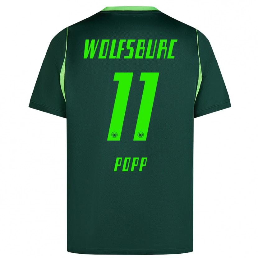 Danxen Kvinder Alexandra Popp #11 Mørkegrøn Hvid Hjemmebane Spillertrøjer 2026/27 Trøje T-Shirt