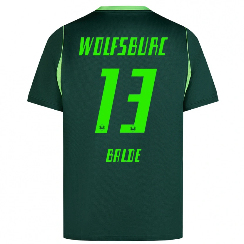 Danxen Kvinder Saido Baldé #13 Mørkegrøn Hvid Hjemmebane Spillertrøjer 2026/27 Trøje T-Shirt