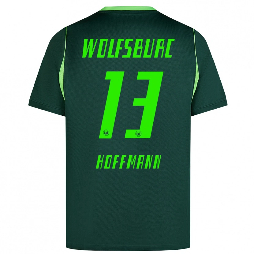 Danxen Kvinder Nils Hoffmann #13 Mørkegrøn Hvid Hjemmebane Spillertrøjer 2026/27 Trøje T-Shirt