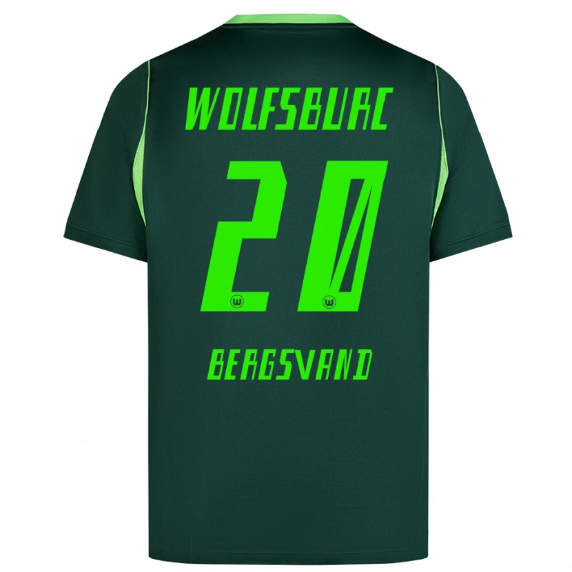 Danxen Kvinder Guro Bergsvand #20 Mørkegrøn Hvid Hjemmebane Spillertrøjer 2026/27 Trøje T-Shirt