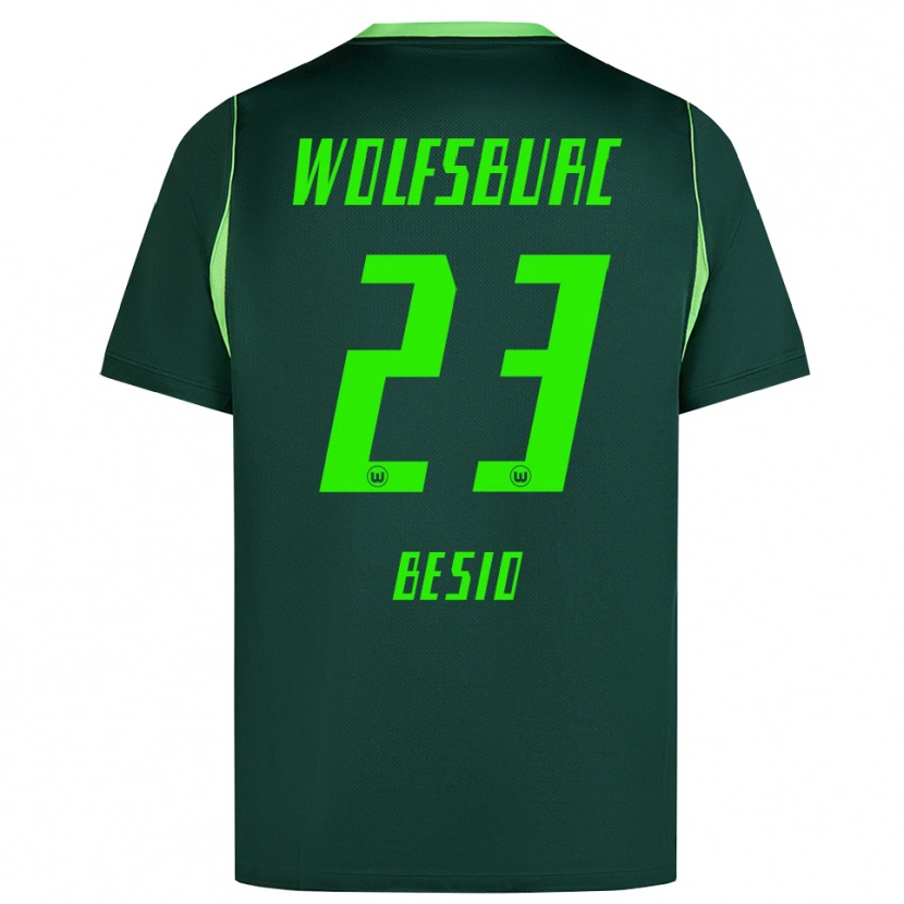 Danxen Kvinder Alessio Besio #23 Mørkegrøn Hvid Hjemmebane Spillertrøjer 2026/27 Trøje T-Shirt