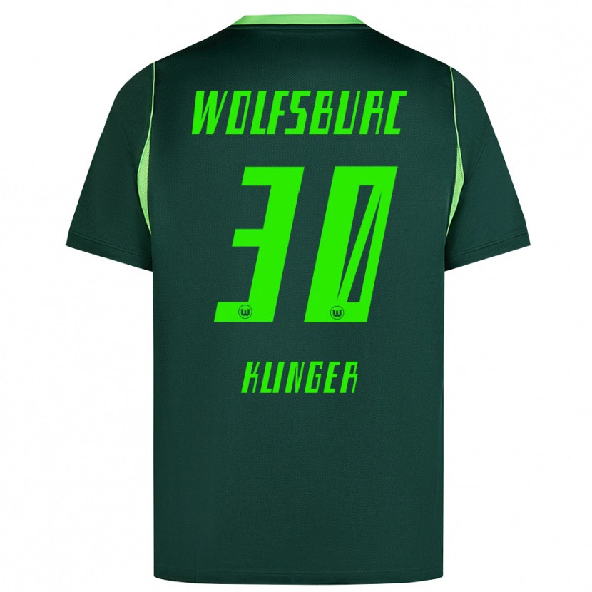 Danxen Kvinder Niklas Klinger #30 Mørkegrøn Hvid Hjemmebane Spillertrøjer 2026/27 Trøje T-Shirt