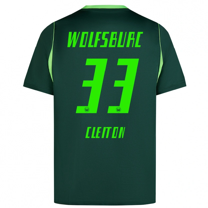 Danxen Kvinder Cleiton Santana Dos Santos #33 Mørkegrøn Hvid Hjemmebane Spillertrøjer 2026/27 Trøje T-Shirt