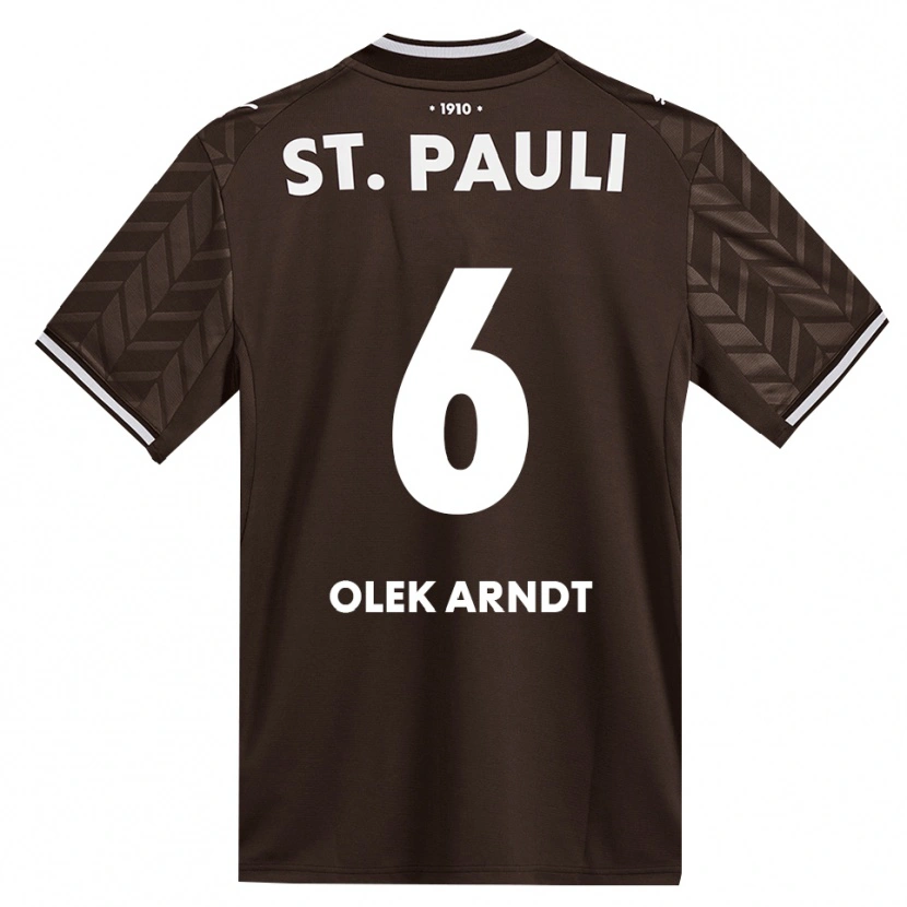 Danxen Kvinder Frederik Olek Arndt #6 Cafe Hvid Hjemmebane Spillertrøjer 2026/27 Trøje T-Shirt