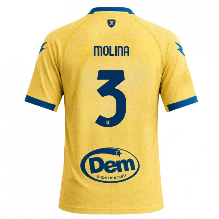 Danxen Kvinder Francesco Molina #3 Khaki Sort Blå Hjemmebane Spillertrøjer 2026/27 Trøje T-Shirt