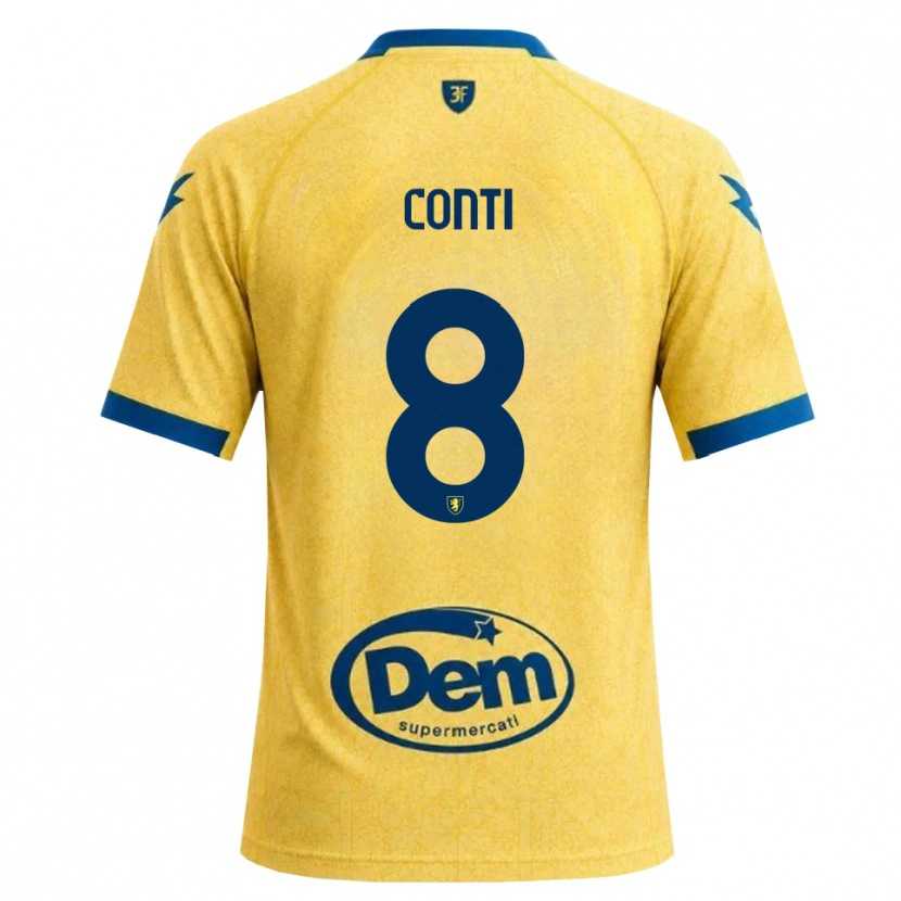 Danxen Kvinder Michelangelo Conti #8 Khaki Sort Blå Hjemmebane Spillertrøjer 2026/27 Trøje T-Shirt