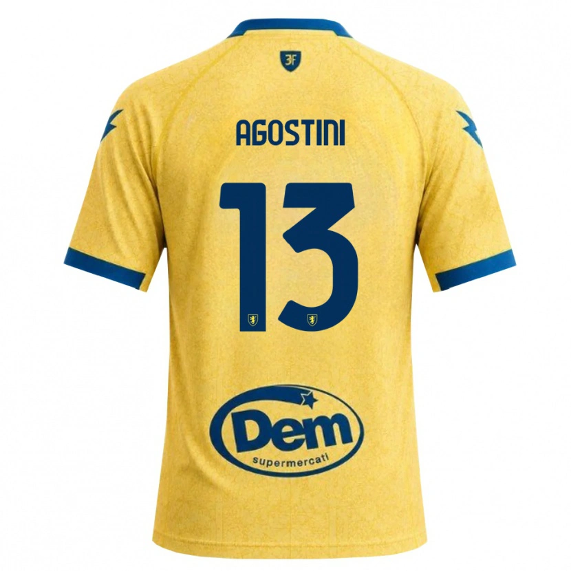 Danxen Kvinder Domenico Agostini #13 Khaki Sort Blå Hjemmebane Spillertrøjer 2026/27 Trøje T-Shirt