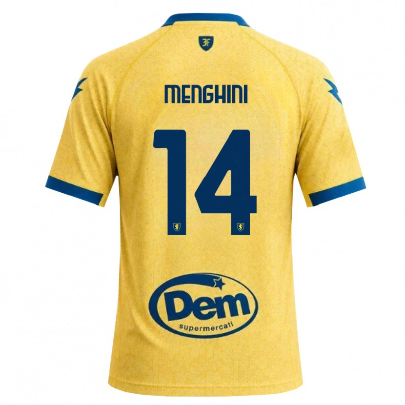 Danxen Kvinder Lorenzo Menghini #14 Khaki Sort Blå Hjemmebane Spillertrøjer 2026/27 Trøje T-Shirt