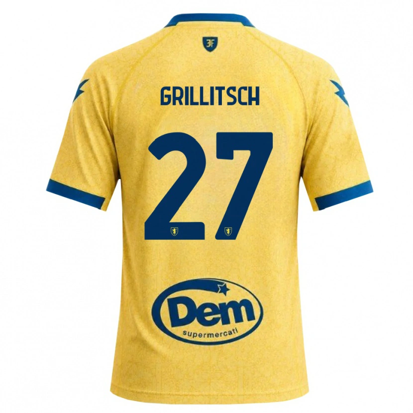Danxen Kvinder Florian Grillitsch #27 Khaki Sort Blå Hjemmebane Spillertrøjer 2026/27 Trøje T-Shirt