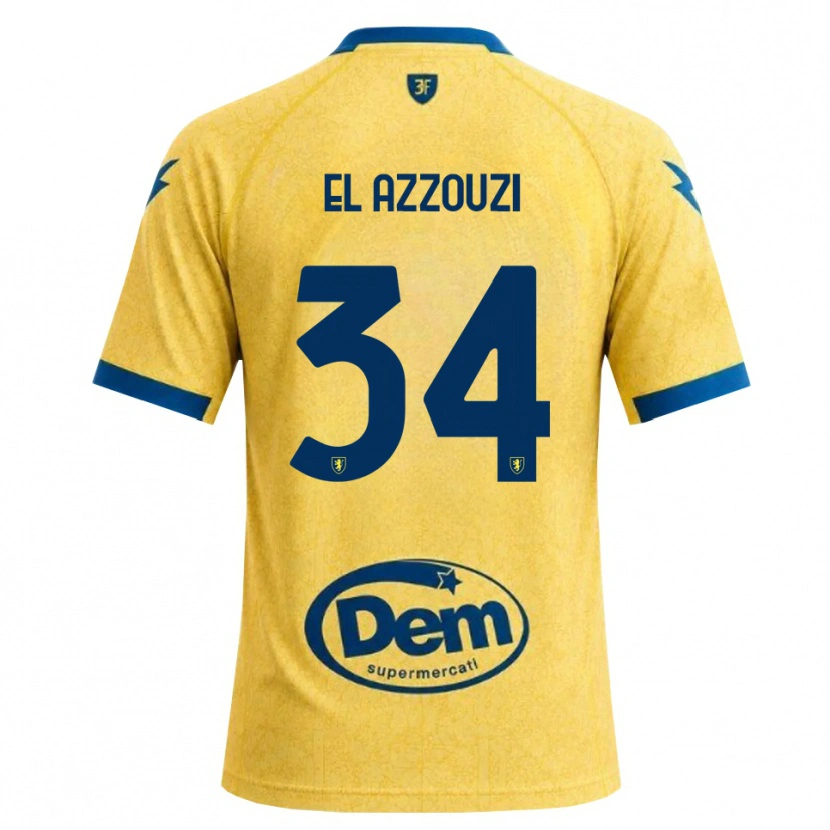 Danxen Kvinder Anouar El Azzouzi #34 Khaki Sort Blå Hjemmebane Spillertrøjer 2026/27 Trøje T-Shirt
