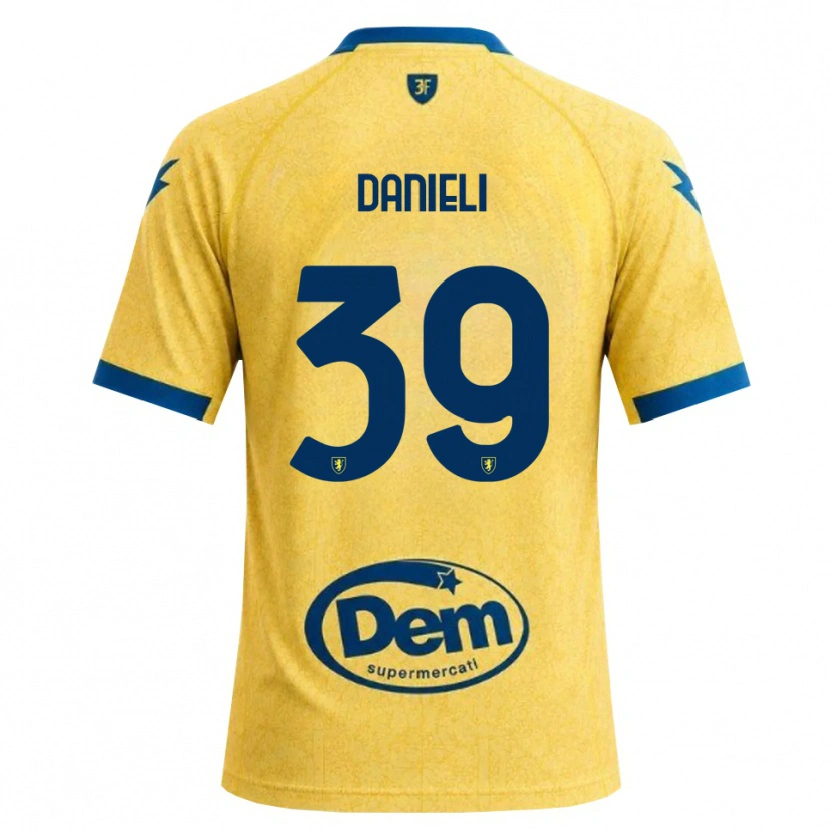 Danxen Kvinder Alessio Danieli #39 Khaki Sort Blå Hjemmebane Spillertrøjer 2026/27 Trøje T-Shirt