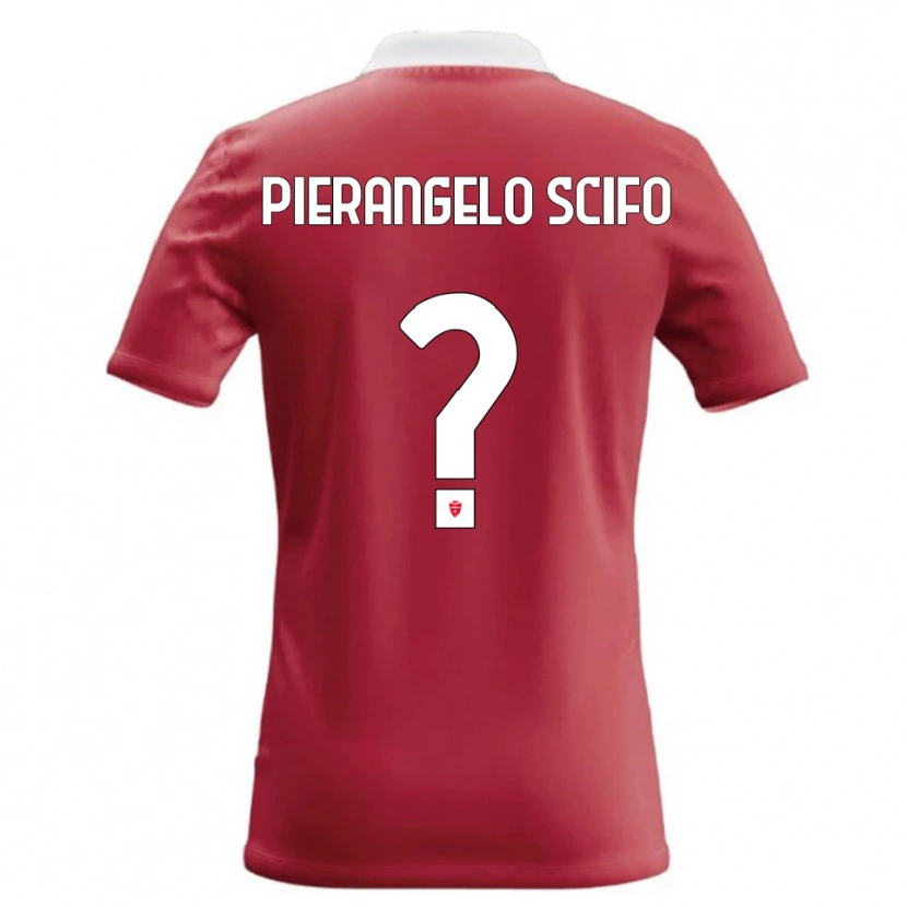 Danxen Kvinder Dennis Pierange Scifo #0 Rød Hvid Hjemmebane Spillertrøjer 2026/27 Trøje T-Shirt