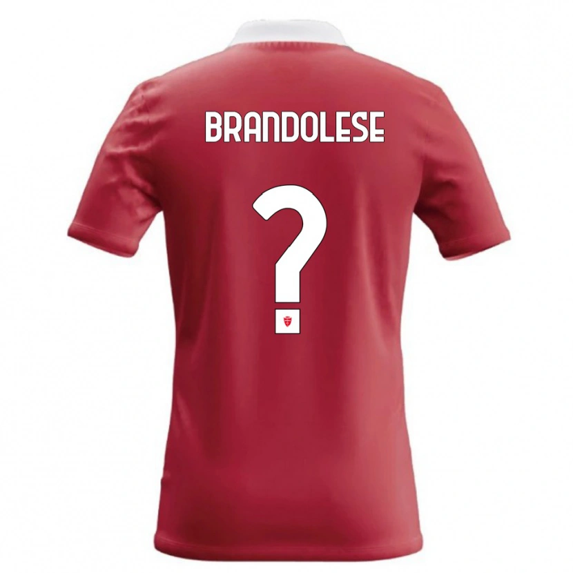 Danxen Kvinder Benedetto Brandolese #0 Rød Hvid Hjemmebane Spillertrøjer 2026/27 Trøje T-Shirt