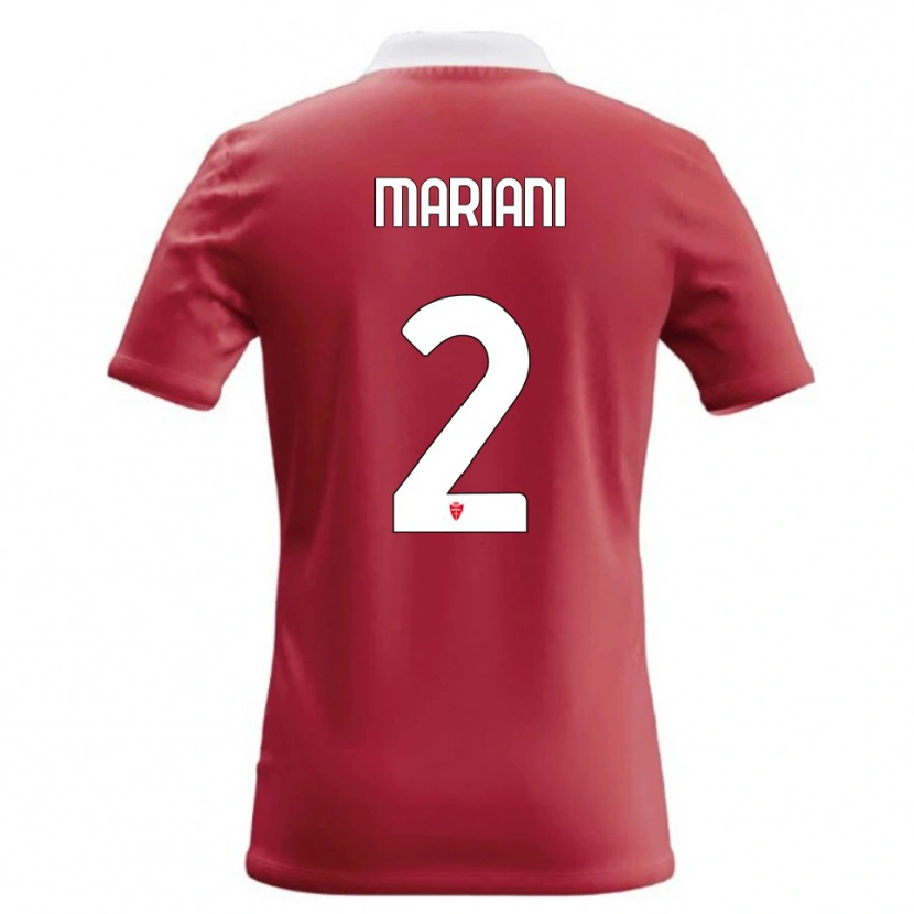Danxen Kvinder Christian Mariani #2 Rød Hvid Hjemmebane Spillertrøjer 2026/27 Trøje T-Shirt