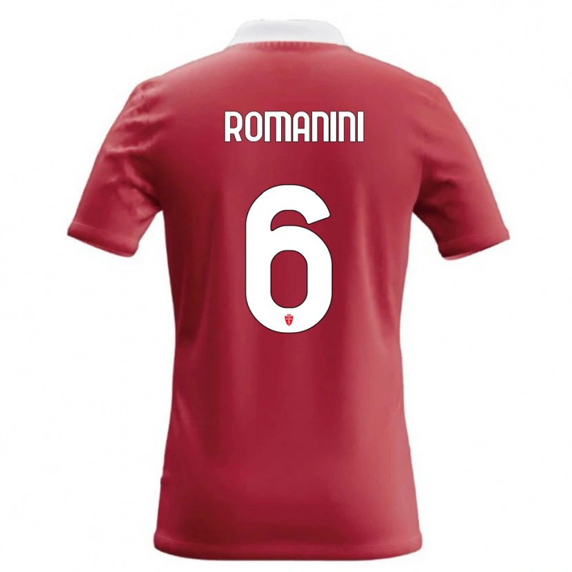 Danxen Kvinder Andrea Romanini #6 Rød Hvid Hjemmebane Spillertrøjer 2026/27 Trøje T-Shirt