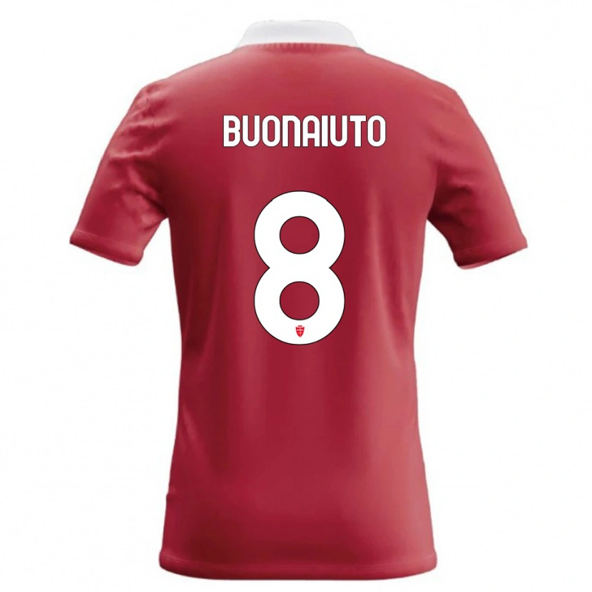 Danxen Kvinder Marco Buonaiuto #8 Rød Hvid Hjemmebane Spillertrøjer 2026/27 Trøje T-Shirt