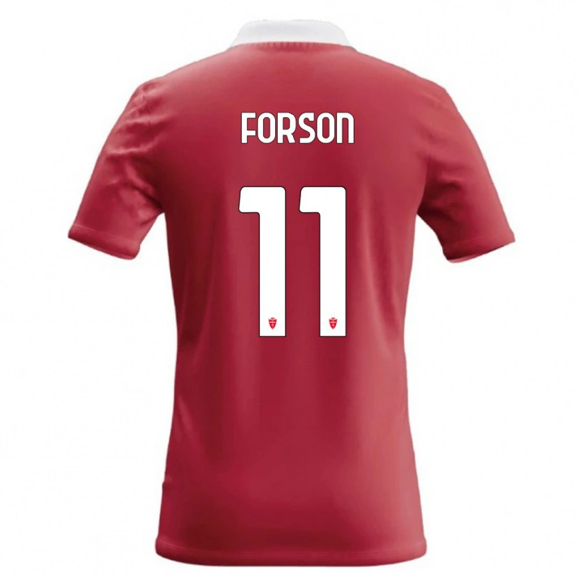 Danxen Kvinder Omari Forson #11 Rød Hvid Hjemmebane Spillertrøjer 2026/27 Trøje T-Shirt