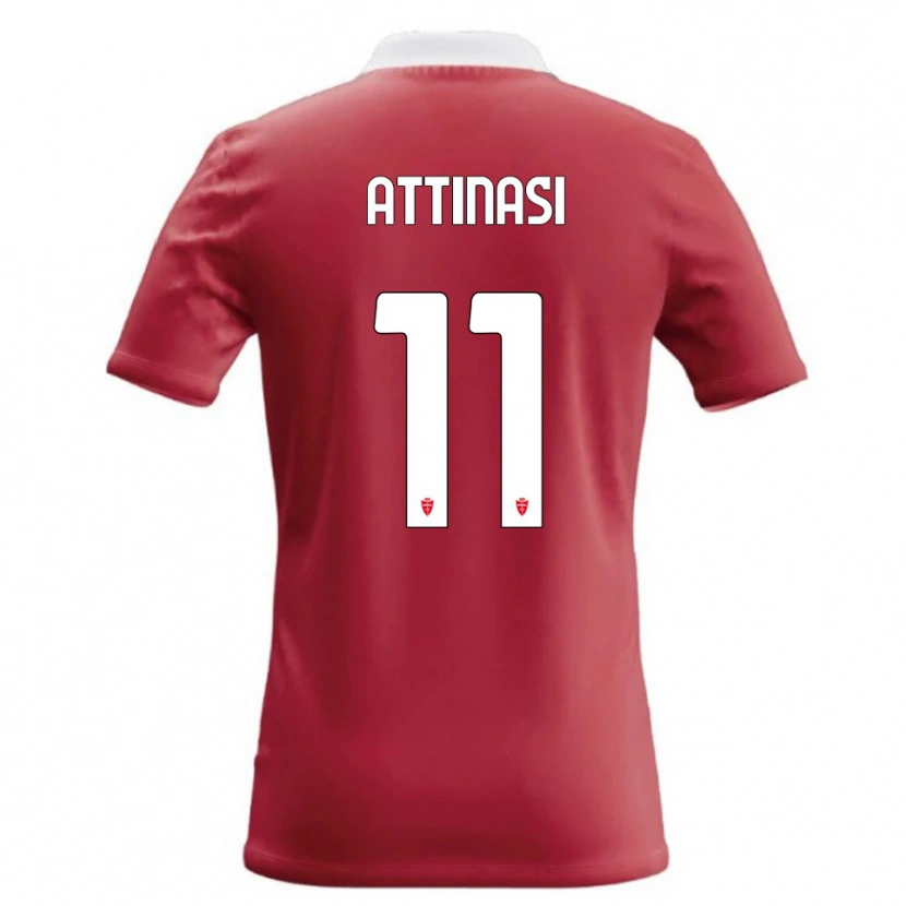Danxen Kvinder Mattia Attinasi #11 Rød Hvid Hjemmebane Spillertrøjer 2026/27 Trøje T-Shirt