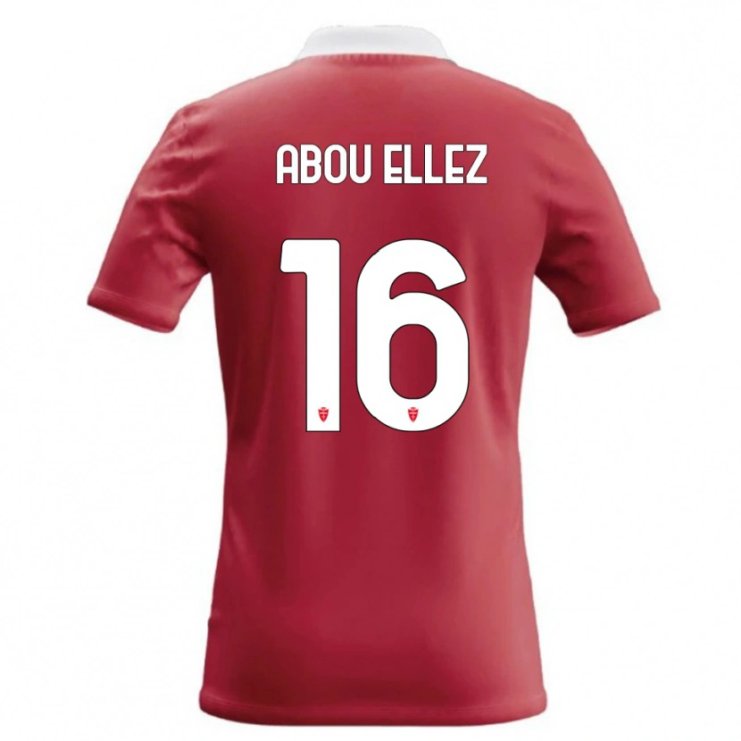 Danxen Kvinder Amir Abou Elezz #16 Rød Hvid Hjemmebane Spillertrøjer 2026/27 Trøje T-Shirt