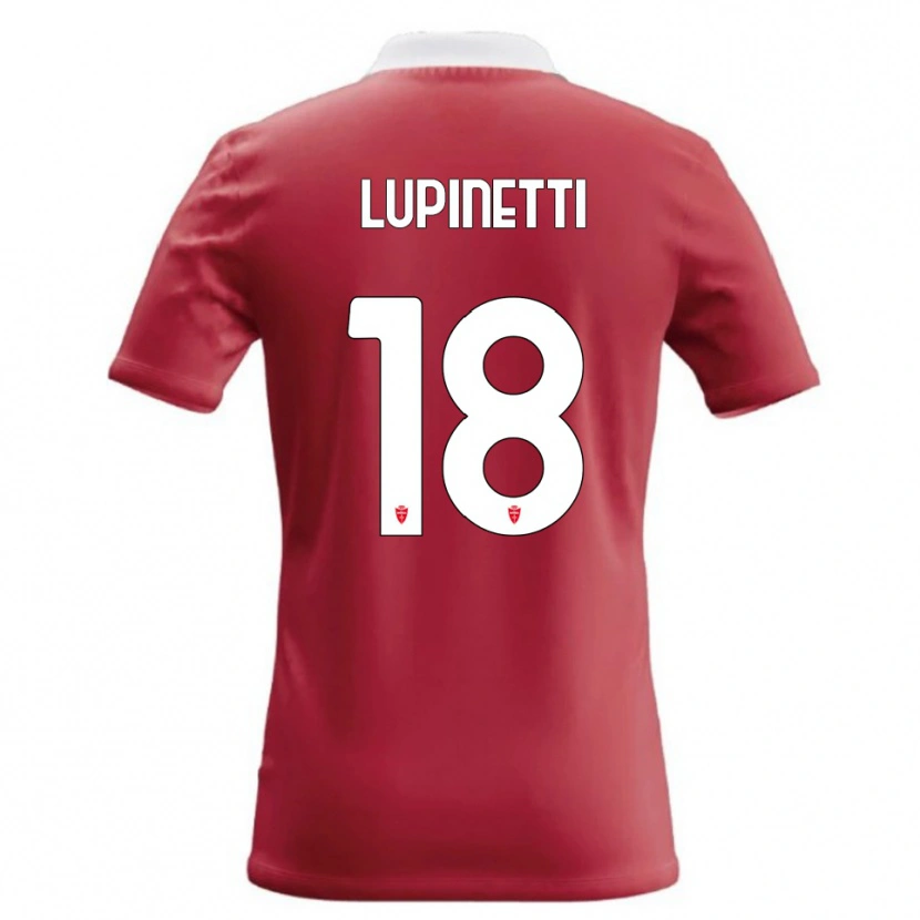 Danxen Kvinder Tommaso Lupinetti #18 Rød Hvid Hjemmebane Spillertrøjer 2026/27 Trøje T-Shirt