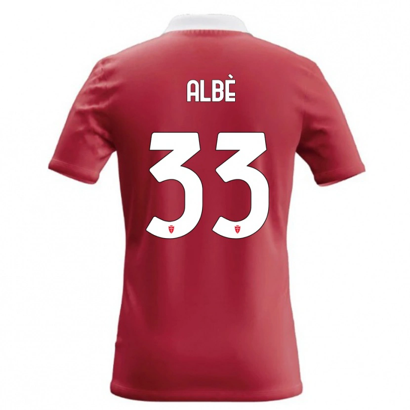 Danxen Kvinder Simone Albè #33 Rød Hvid Hjemmebane Spillertrøjer 2026/27 Trøje T-Shirt