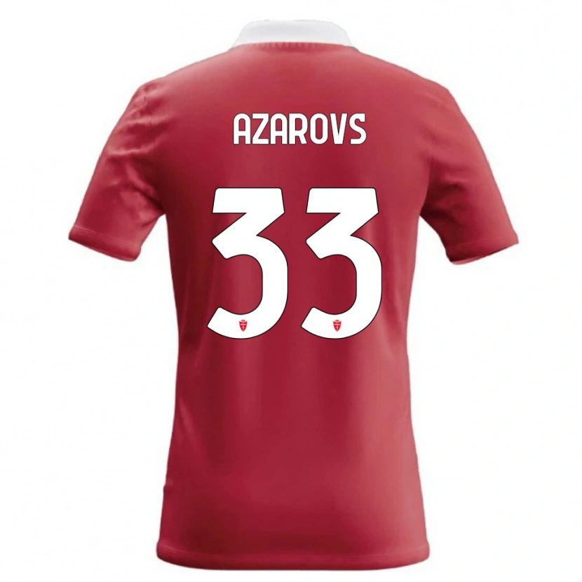 Danxen Kvinder Timurs Azarovs #33 Rød Hvid Hjemmebane Spillertrøjer 2026/27 Trøje T-Shirt