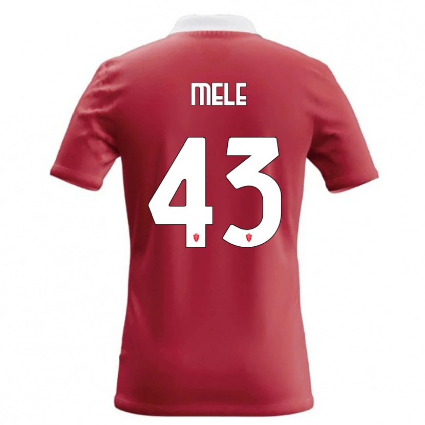 Danxen Kvinder Fabio Mele #43 Rød Hvid Hjemmebane Spillertrøjer 2026/27 Trøje T-Shirt
