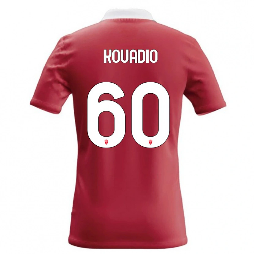 Danxen Kvinder Eddy Kouadio #60 Rød Hvid Hjemmebane Spillertrøjer 2026/27 Trøje T-Shirt