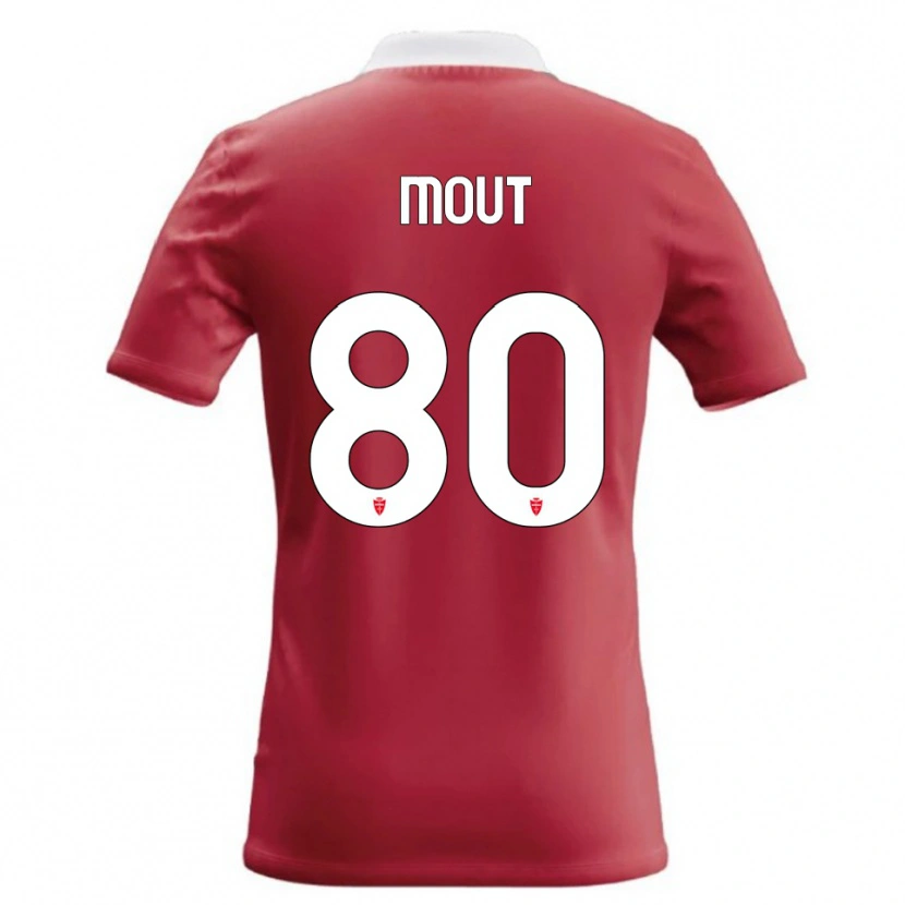 Danxen Kvinder Mathis Mout #80 Rød Hvid Hjemmebane Spillertrøjer 2026/27 Trøje T-Shirt