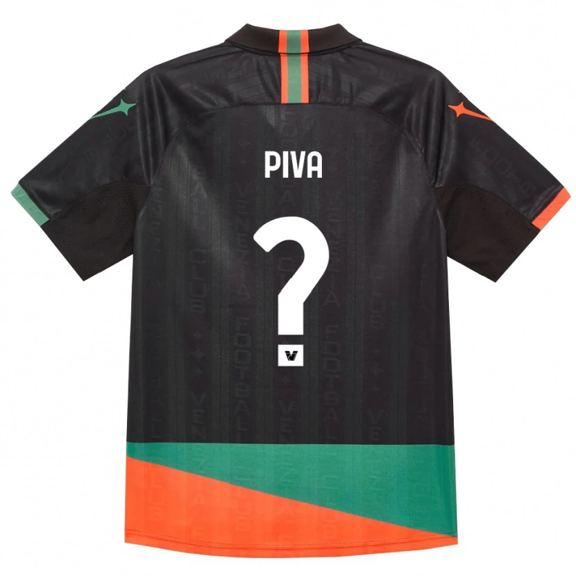 Danxen Kvinder Daniel Piva #0 Sort Orange Grøn Hjemmebane Spillertrøjer 2026/27 Trøje T-Shirt